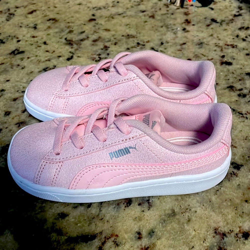 Pink Puma sneakers size 9C